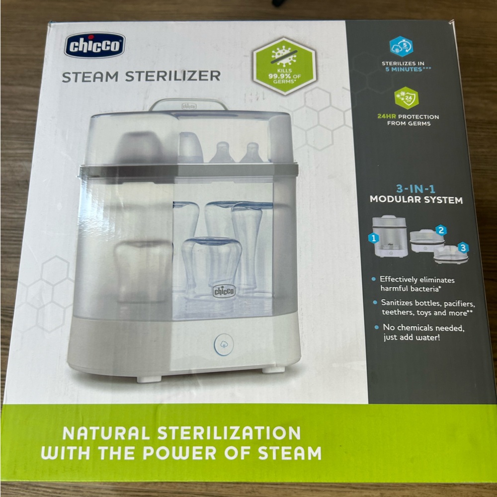 Chicco White Steam Sterilizer with Modular System